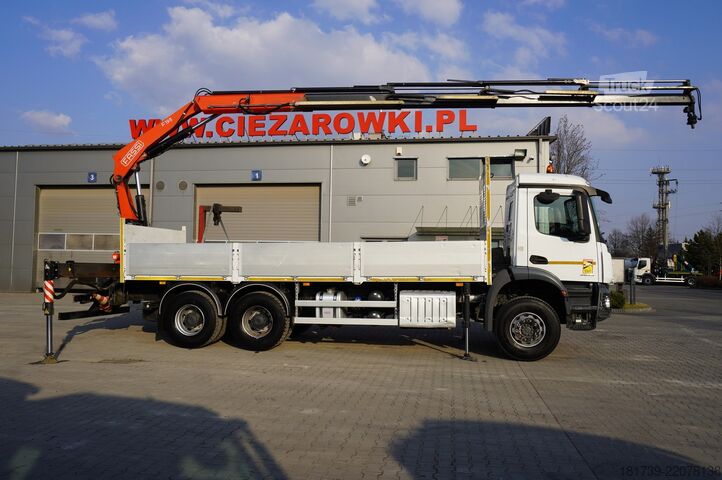 Plataforma con grúa Mercedes-Benz Arocs 2636 6x4/ Fassi F195A.0.24/ 660mth