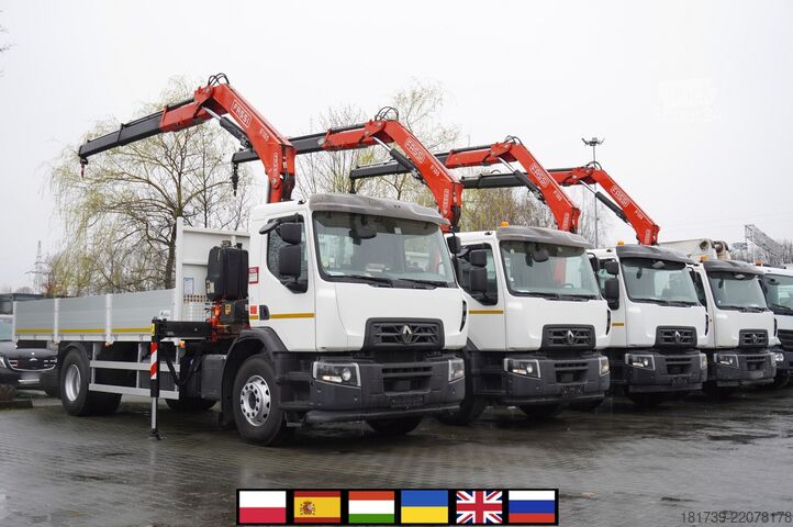 Platforma z žerjavom Renault C280 DTI 8/ FASSI crane F135A.22/ 8units