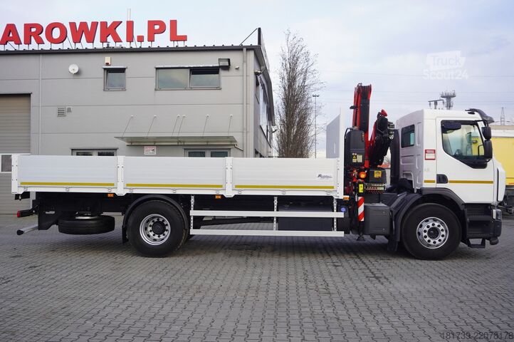 Platforma z žerjavom Renault C280 DTI 8/ FASSI crane F135A.22/ 8units