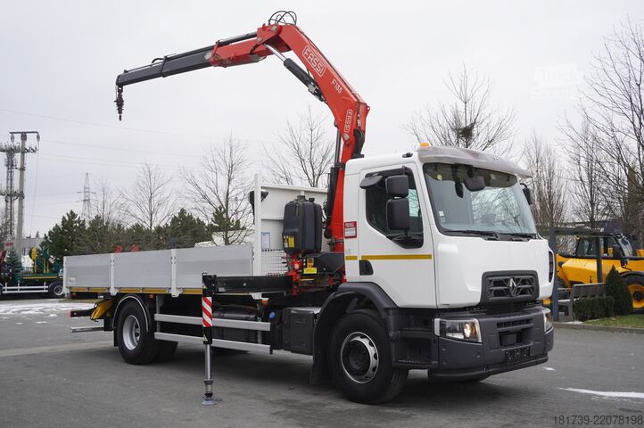 Platforma z žerjavom Renault C280 DTI 8 / FASSI crane 5.6T / 560 mth