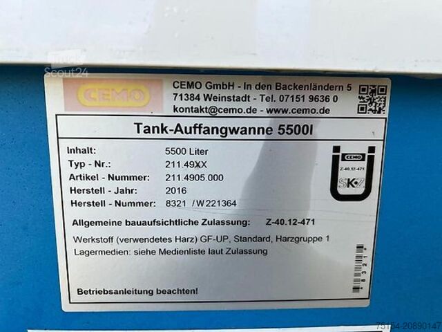 Landmaschine Eigenanfertigung Cemo Tankanlage AdBlue Outdoor Basic II 5000l