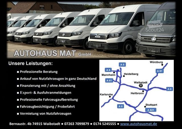Vans ar augstu jumtu VOLKSWAGEN CRAFTER 2.0 TDI BOTT REGALS. STANDHZG. NAVI PDC