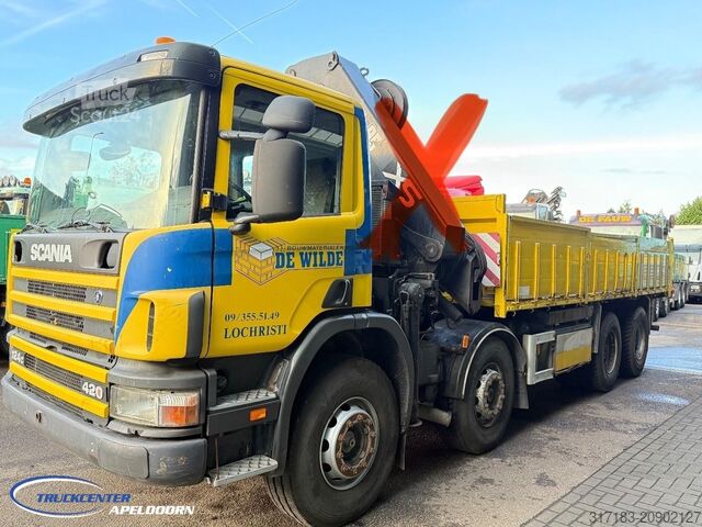 Volquete Scania P124-420 8x4 Naafreductie, Bladgeveerd, Handges...