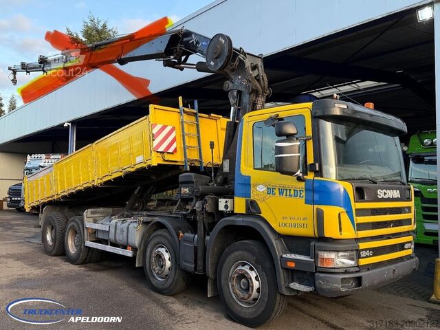 Volquete Scania P124-420 8x4 Naafreductie, Bladgeveerd, Handges...