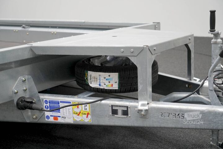 Remorque pour matériel lourd Ifor Williams GX126 TRIDEM | RAMPE 366X184CM 3500KG BAUMASCHINENANHÄNGER