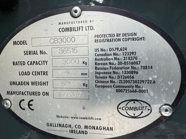 4-vejs gaffeltruck Combilift CB3000// LPG // 2017 year /Toyota engine