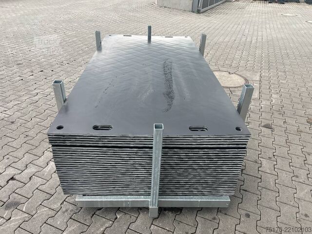 Rijplaten / bouwplaten incl. rek / NIEUW  Fahrbahnplatten  / Fahrplatten inkl. Gestell / NEU