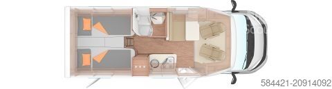 Félintegrált lakóautó Weinsberg CaraCompact 600 MEG EDITION [PEPPER] *Care-Drive-Paket*Rahmenfenst*