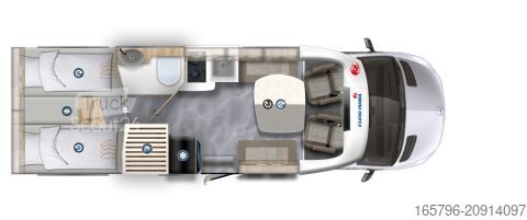 Pusiau integruotas kemperis Eura Mobil Profila T 726 EF 170 PS * 4,5 t * Automatik