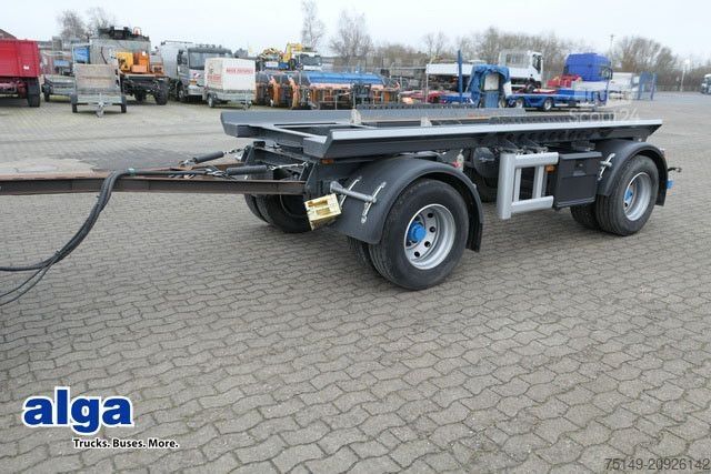 Rulonvežis priekaba HÜFFERMANN HMA 18.12, Container, Absetzmulde, BPW, Luftfed.