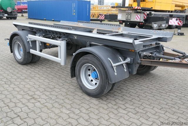 Rulonvežis priekaba HÜFFERMANN HMA 18.12, Container, Absetzmulde, BPW, Luftfed.