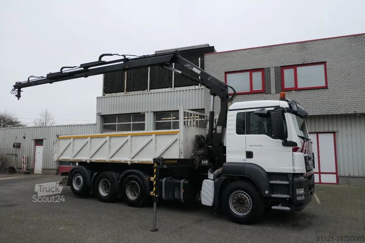 Tipper with crane MAN TGS 35.400 | 8X4 | HIAB 144 BS-3 DUO | Remote C...
