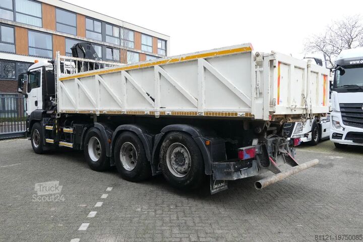 Tipper with crane MAN TGS 35.400 | 8X4 | HIAB 144 BS-3 DUO | Remote C...