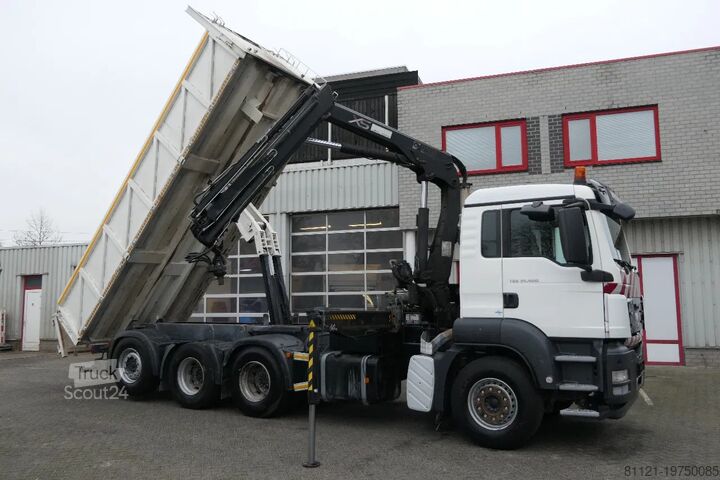 Tipper with crane MAN TGS 35.400 | 8X4 | HIAB 144 BS-3 DUO | Remote C...