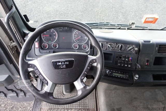 Tenteli düz yataklı kamyon MAN 18.400 TGA XLX Intarder LBW / Ladebordwand
