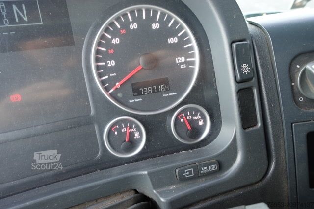 Tenteli düz yataklı kamyon MAN 18.400 TGA XLX Intarder LBW / Ladebordwand