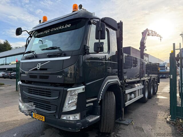 Open laadbak Volvo FM 460 8x4 TRIDEM PRITSCHE + (17.5m)KRAN HIAB 1...
