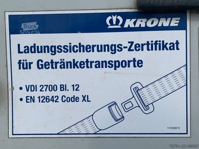 Auflieger mit Pritsche & Plane KRONE SD Standard_ Liftachse_ LASI Code XL + VDI 2700