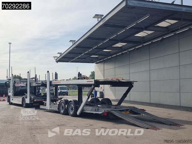 Transporteur de voitures Mercedes Actros 1843 4X2 NL-Truck Combi Car Transporter ...