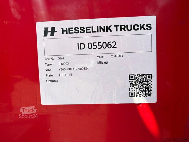 Camion de gunoi Stas S300CX 58m3 Alcoa, Klep/Deuren, NL Trailer