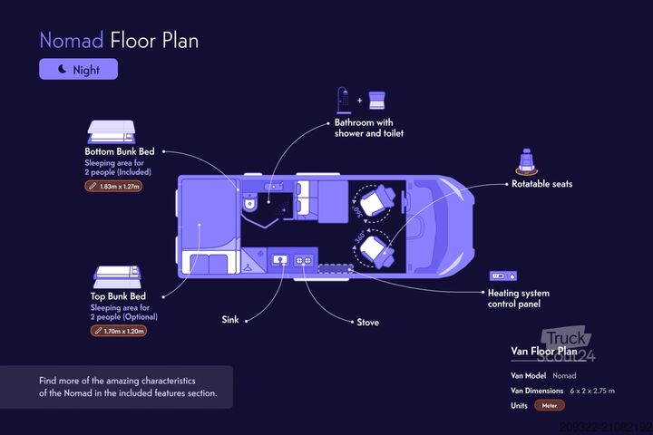 Caravan/camper Fiat Weinsberg Carabus 600 K | 4 posti letto | Completamente attrezzato