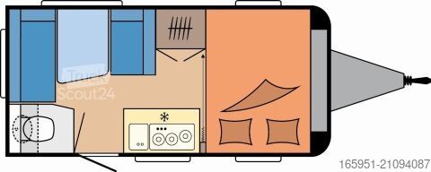 Τροχόσπιτο Hobby OnTour 390 SF Mod.2026 1500kg Bugfenster
