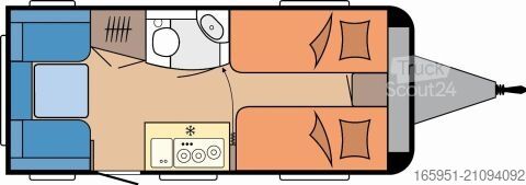 Τροχόσπιτο Hobby OnTour 460 DL Mod.2026 1500kg Bugfenster
