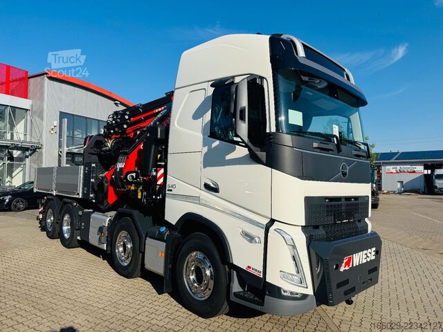 Lastbilmonteret kran VOLVO FH 500 8x2 mit F990RA.2.28 L616 V30