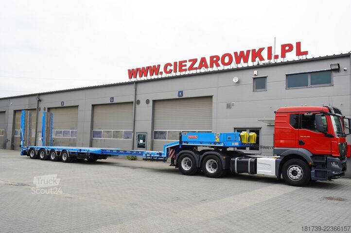 Mélyágyas félpótkocsi LANGENDORF ST-4 VB low-bed semi-trailer / extendabl