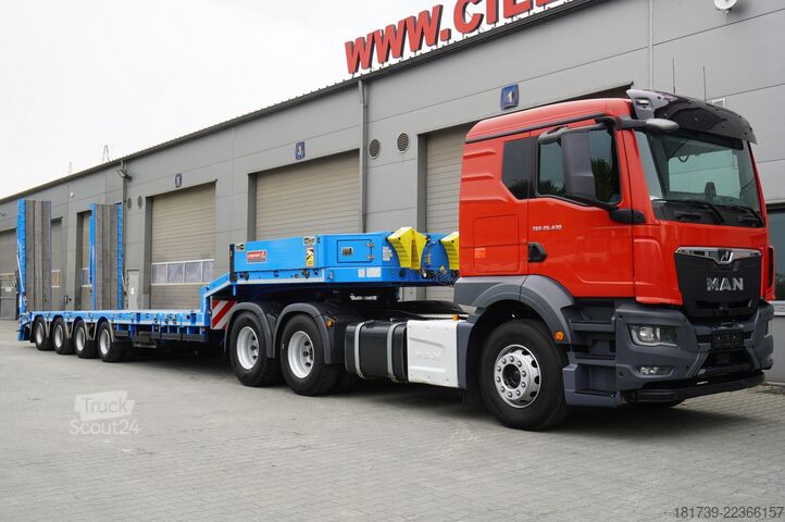 Mélyágyas félpótkocsi LANGENDORF ST-4 VB low-bed semi-trailer / extendabl