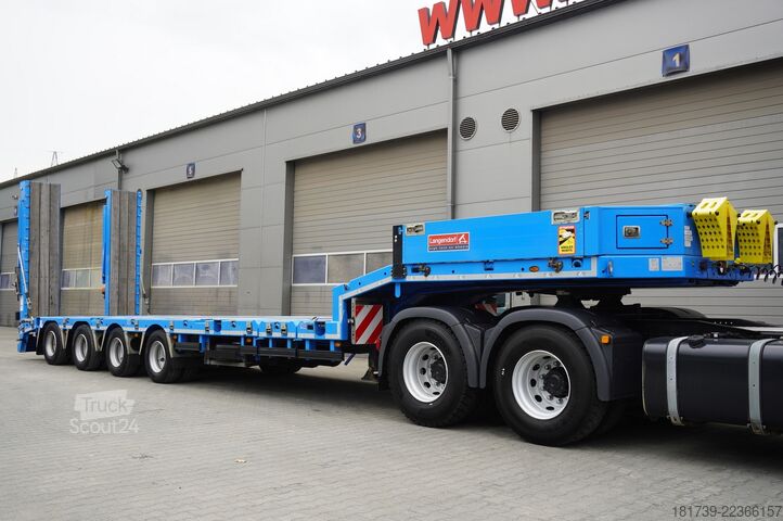 Mélyágyas félpótkocsi LANGENDORF ST-4 VB low-bed semi-trailer / extendabl