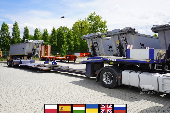 NehézgépszállÍtó CAMRO CN 26.20B low-bed semi-trailer/ Tiefbett