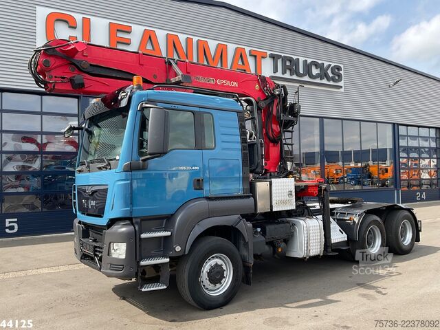  Man TGS 33.480 6x6 Euro 6 Palfinger 27 Tonmeter boo...