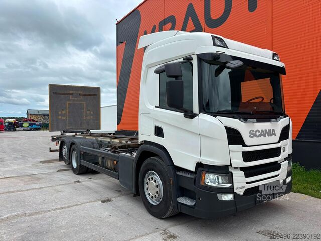 Trasporto di container Scania P 500 6x2*4 9 TON FRONT AXLE / RETARDER