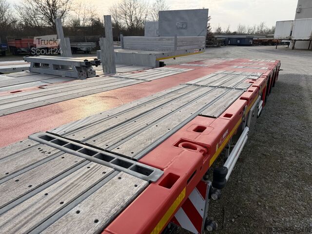 Alçak şasi dorse Kässbohrer LB3E  3 Achs Mega Satteltieflader, Jumbo, Wenig Benutzt