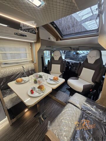 Halvintegrerad husbil MOBILVETTA Kea P 90 180PS 8 Gang SAT TV Solar AHK Klima