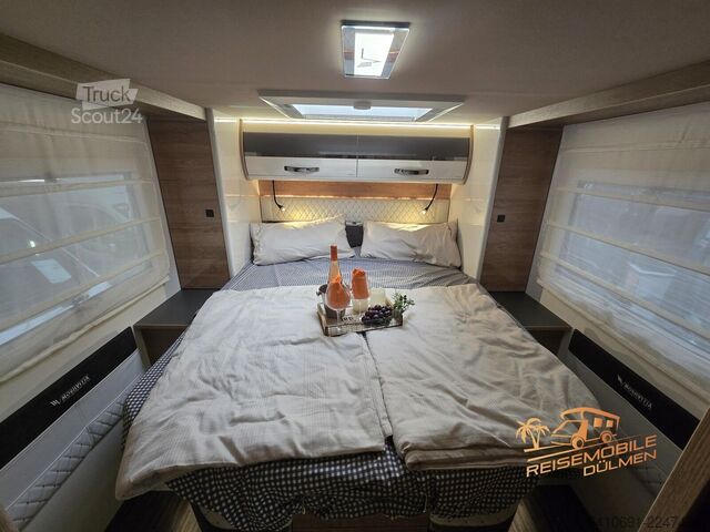 Halvintegrerad husbil MOBILVETTA Kea P 90 180PS 8 Gang SAT TV Solar AHK Klima
