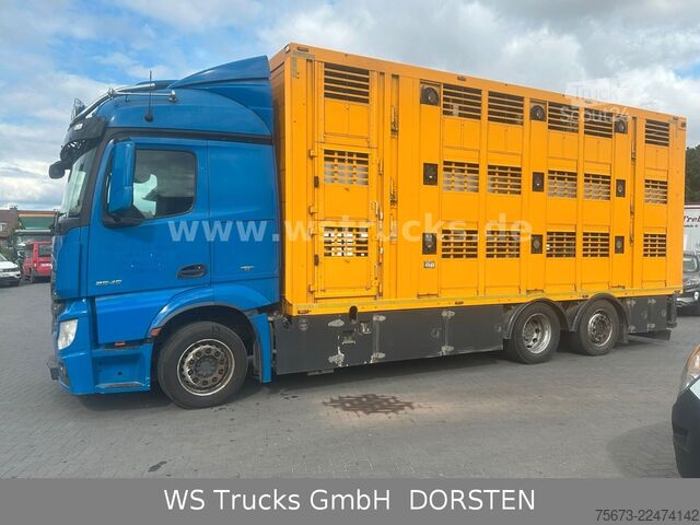 Camião para gado MERCEDES-BENZ Menke 3 Stock Tränke Lüfter