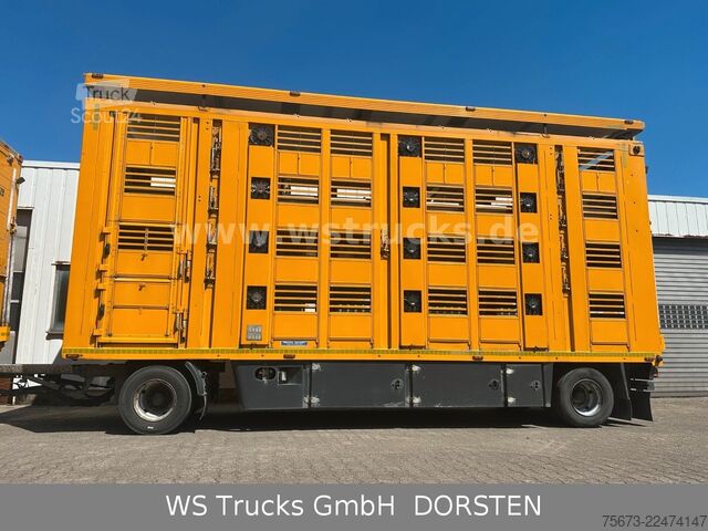 Atrelado de transporte de cavalos MENKE-JANZEN 4 Stock Tränke Lüfter durchladen