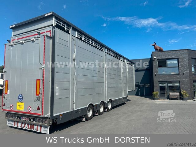 Pusli lopu puspiekabe PEZZIOLI SBA31-SR  3 Stock "Neu"  Dez 2026 Viehauflieger