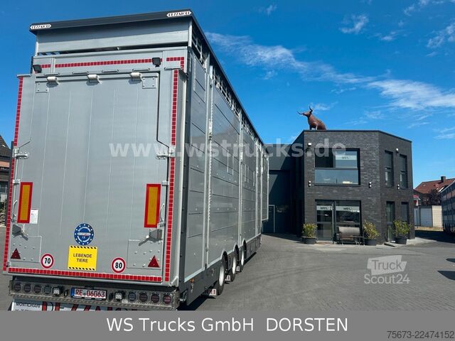 Pusli lopu puspiekabe PEZZIOLI SBA31-SR  3 Stock "Neu"  Dez 2026 Viehauflieger