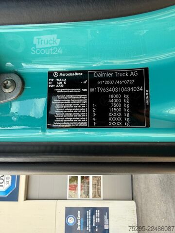 Úžitkové vozidlo Mercedes-Benz Actros 1853 4x4 HAD Kipphydraulik Retarder TÜV