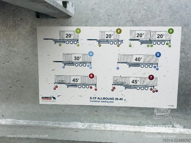 Semitrailer Schmitz Cargobull Containerfahrgestell Standard