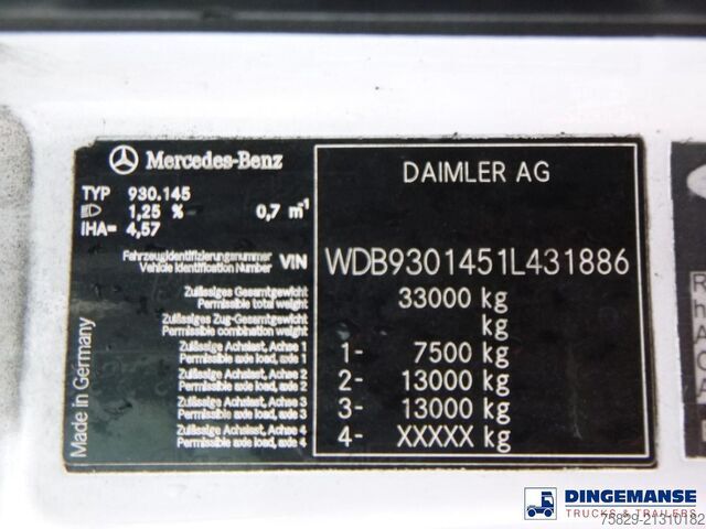 Chassis com cabina Mercedes-Benz Actros 2632 6x4 chassis