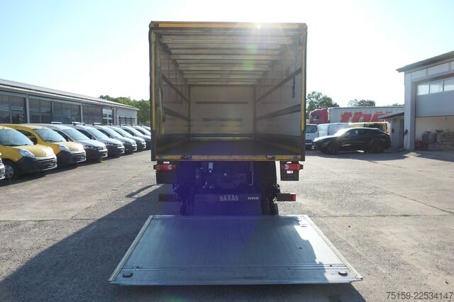 Vrachtwagen met bakwagen iveco EuroCargo ML 120 E 28 AHK LBW