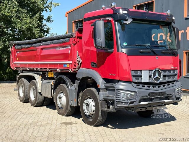 Camion-benne tricar MERCEDES-BENZ Arocs 3246 8x4 Kipper Meiller Bordmatic