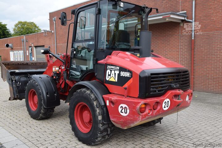 Chargeuse sur pneus Caterpillar Radlader 908H2 Klappschaufel Gabel SWZSA