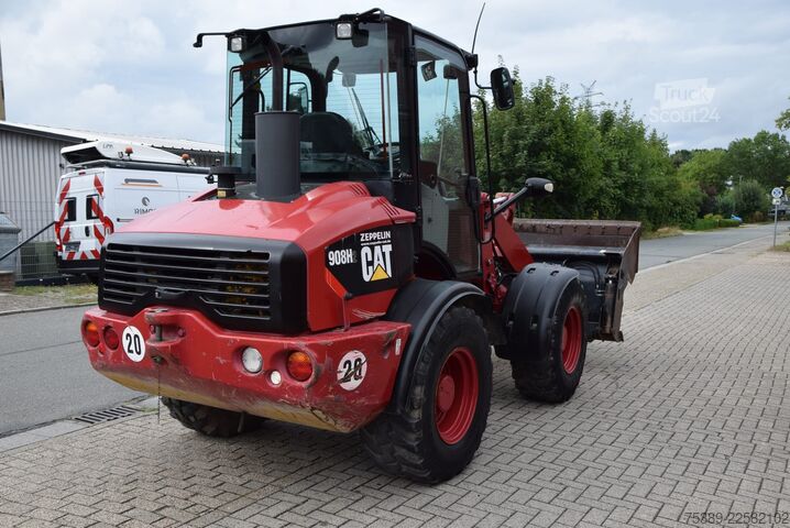 Chargeuse sur pneus Caterpillar Radlader 908H2 Klappschaufel Gabel SWZSA