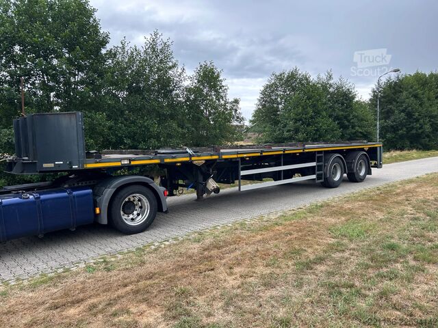 Atrelado da plataforma Broshuis 2AOU--36/1 2AOU-36/1 | CRANE | KRAN TRAILER | F...