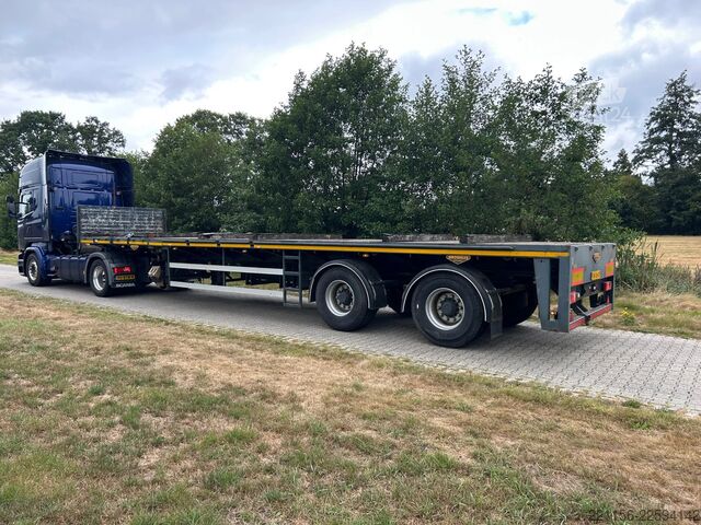 Atrelado da plataforma Broshuis 2AOU--36/1 2AOU-36/1 | CRANE | KRAN TRAILER | F...